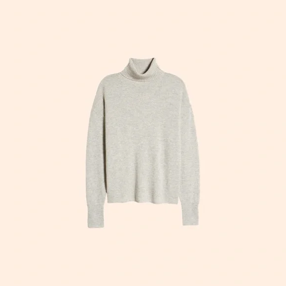 Cropped Cashmere Sweater Reformation Cashmere Boyfriend Turtleneck